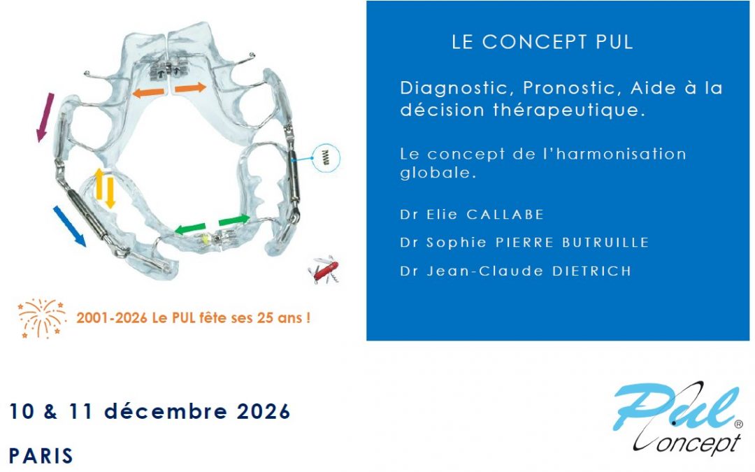 Conférence PUL Concept      Jeudi 10 & vendredi 11 décembre 2026, Paris
